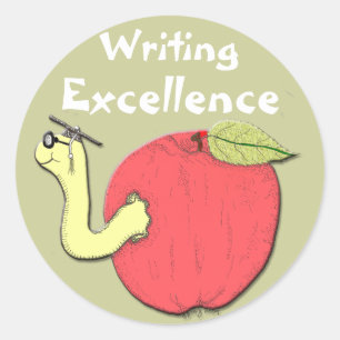 Autocollant d'excellence d'écriture