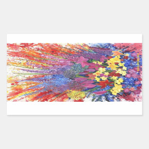 autocollant d'explosion florale de l'Alaska