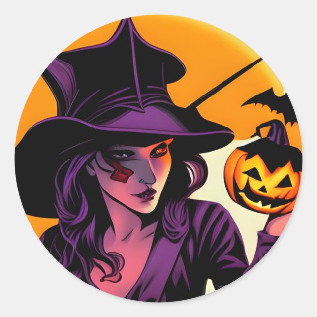 Autocollant d'Halloween (Devant)