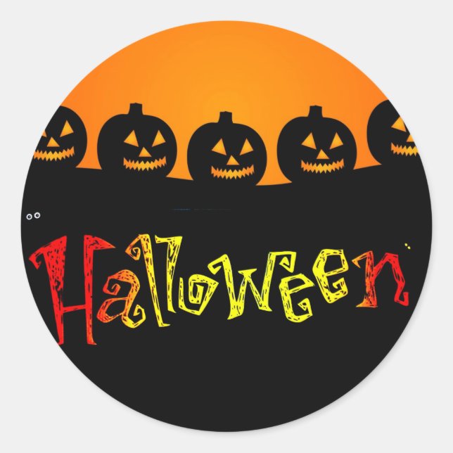 Autocollant d'Halloween (Devant)