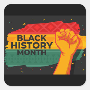 Autocollant d'histoire des Noirs