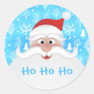 Autocollant d'hiver du Père Noël