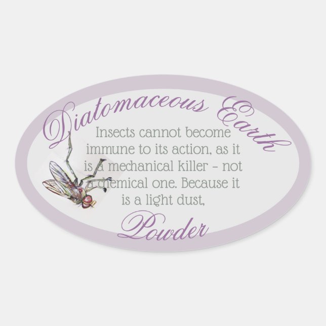 autocollant diatomique oval (Devant)