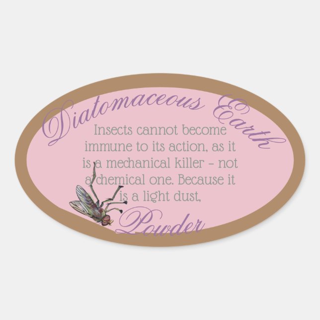 autocollant diatomique oval (Devant)