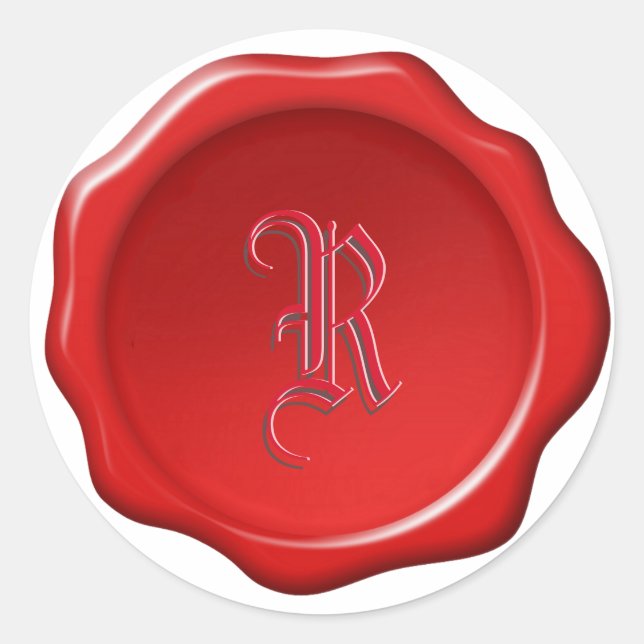 Autocollant d'image de monogramme décoratif sur sc (Devant)