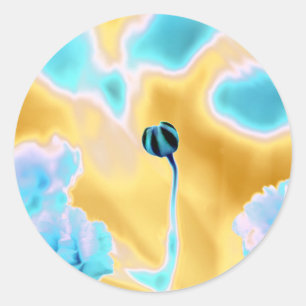 Autocollant d'impression de fleurs de couleurs apa