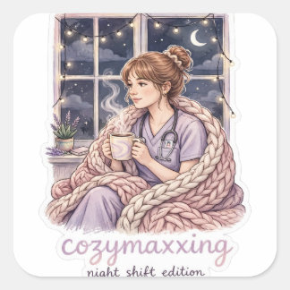Autocollant d'infirmière de nuit Cozymaxxing