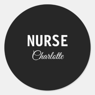 Autocollant d'infirmière minimal travailleur de