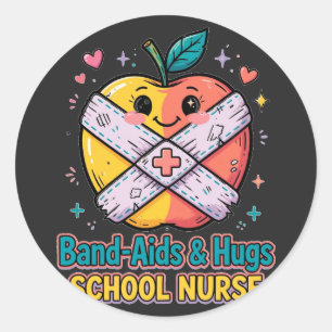 Autocollant d'infirmière scolaire Bandages et Câli