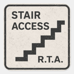 Autocollant d'infrastructure d'accès à l'escalier