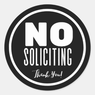 Autocollant d'interdiction de sollicitation