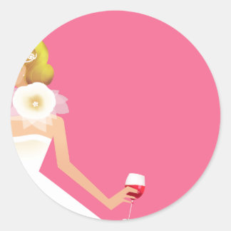 Autocollant d'invitation de douche nuptiale