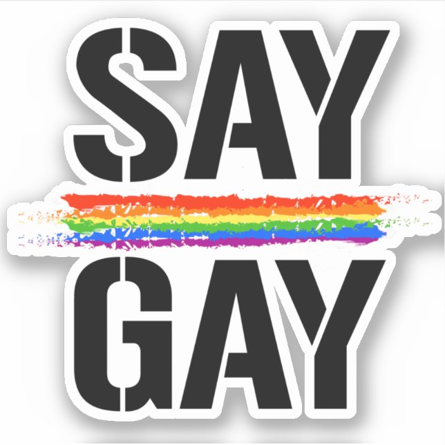 Autocollant Dire Gay (Devant)