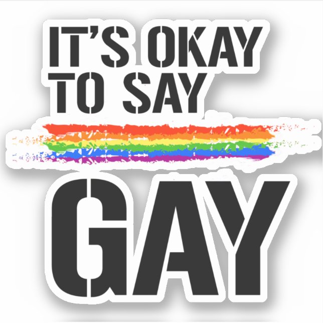 Autocollant Dire Gay (Devant)