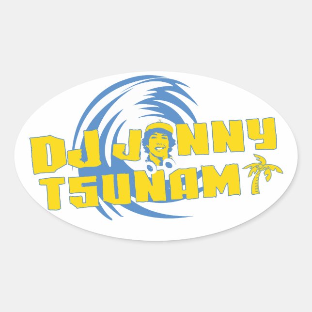 Autocollant DJ Jonny Tsunami (Devant)