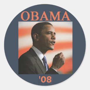 Autocollant d'Obama '08