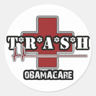 Autocollant d'Obamacare de déchets