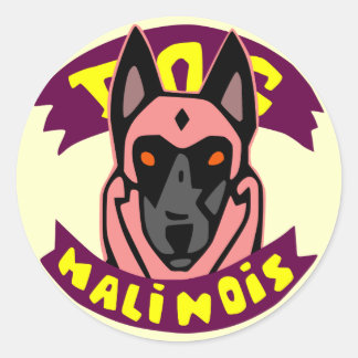 autocollant dog malinois