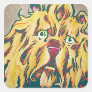 Autocollant d'once - lion lâche