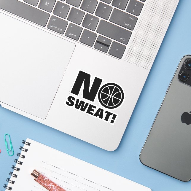 Autocollant d'ordinateur portable de basketball dr (Ordinateur portable avec iPhone)