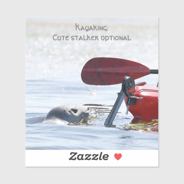 Autocollant d'ordinateur portable - Kayaker suivi  (Feuille)