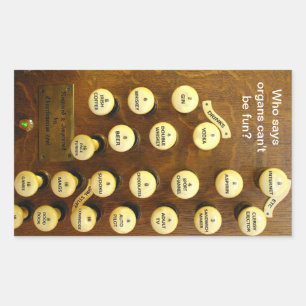 Autocollant d'orgue amusant