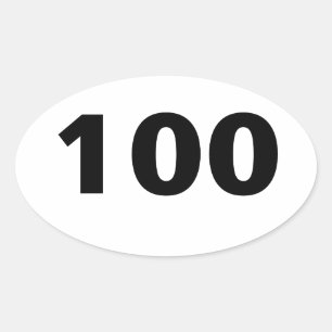 Autocollant d'ovale de 100 coureurs du mile