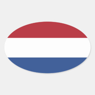 Autocollant d'ovale de drapeau de Netherlands*