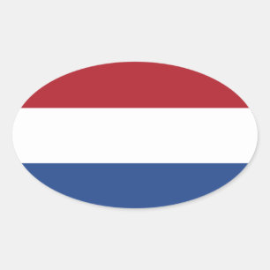 Autocollant d'ovale de drapeau de Netherlands*