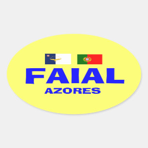 autocollant d'ovale de Faial* d'Euro-style