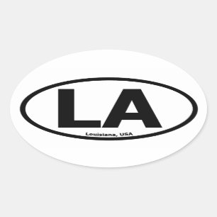 Autocollant d'ovale de la Louisiane