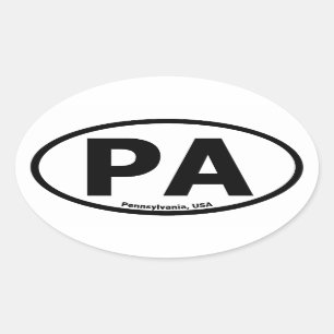 Autocollant d'ovale de la Pennsylvanie