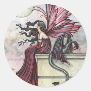 Autocollant Dragon Fée Ruby Impétueuse