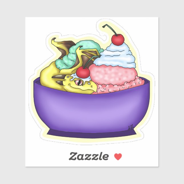 Autocollant Dragon Sundae (Feuille)