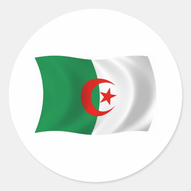 Autocollant Drapeau Algérie (Devant)