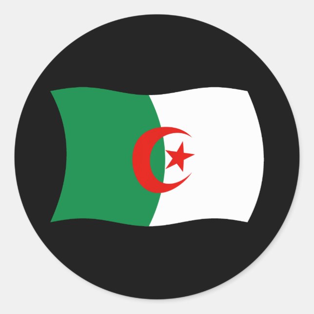 Autocollant Drapeau Algérie (Devant)