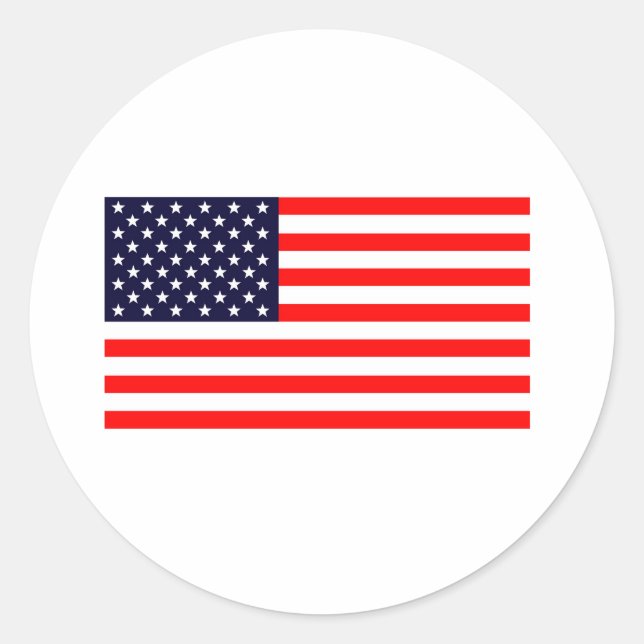 Autocollant Drapeau Américain (Devant)