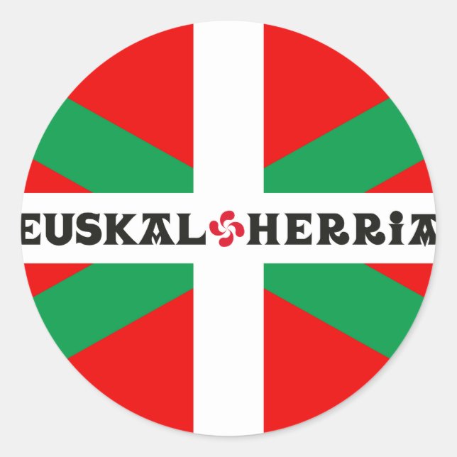 Autocollant Drapeau Basque "Ikkurina" (Devant)