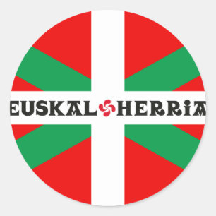 Autocollant Drapeau Basque "Ikkurina"