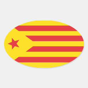Autocollant Drapeau Catalan "Serenya"