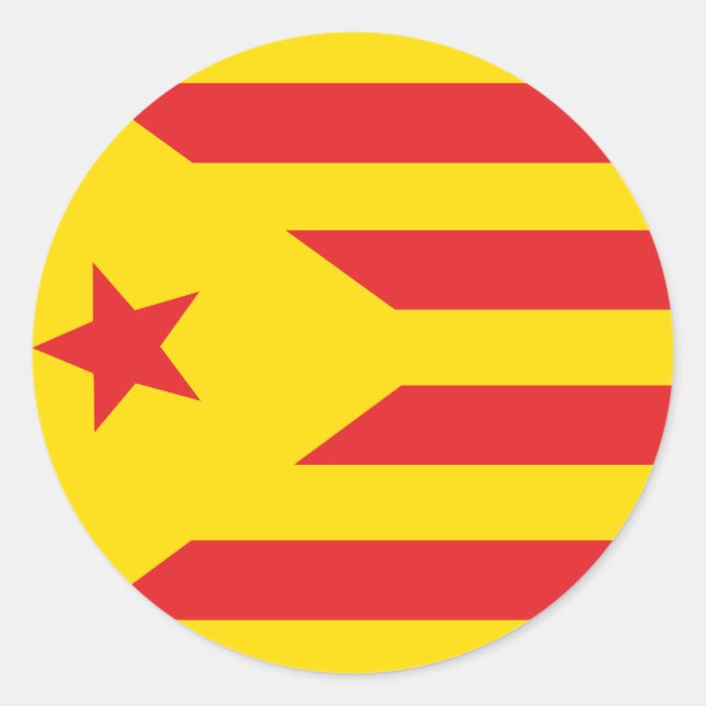 Autocollant Drapeau Catalan "Serenya" (Devant)