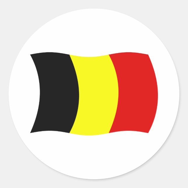 Autocollant Drapeau de la Belgique (Devant)