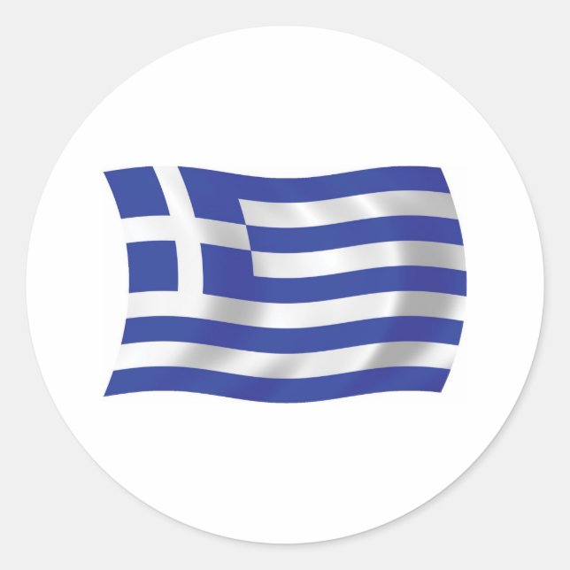 Autocollant Drapeau de la Grèce (Devant)