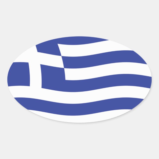 Autocollant Drapeau de la Grèce (Devant)