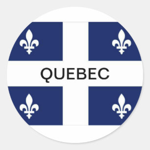 Autocollant drapeau de la province de Québec