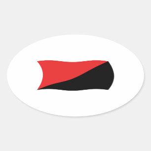 Autocollant Drapeau de l'anarcho-syndicalisme