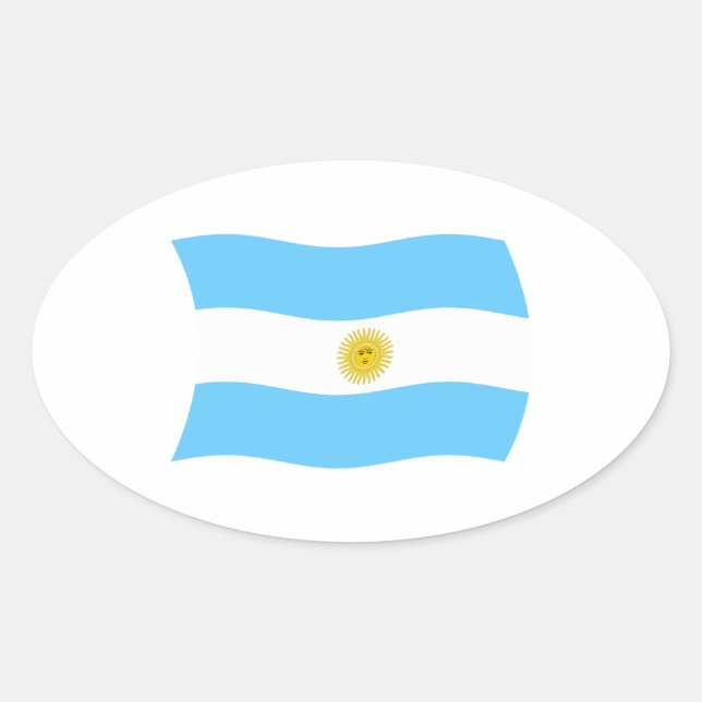 Autocollant Drapeau de l'Argentine (Devant)