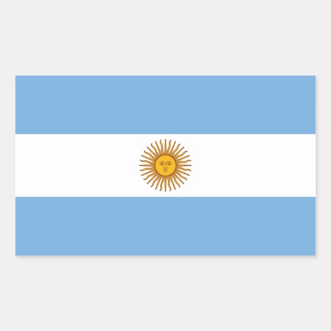 Autocollant Drapeau de l'Argentine (Devant)