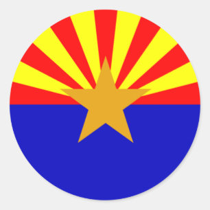 Autocollant drapeau de l'Arizona