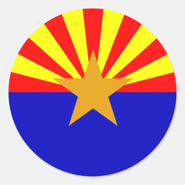 Autocollant drapeau de l'Arizona (Devant)